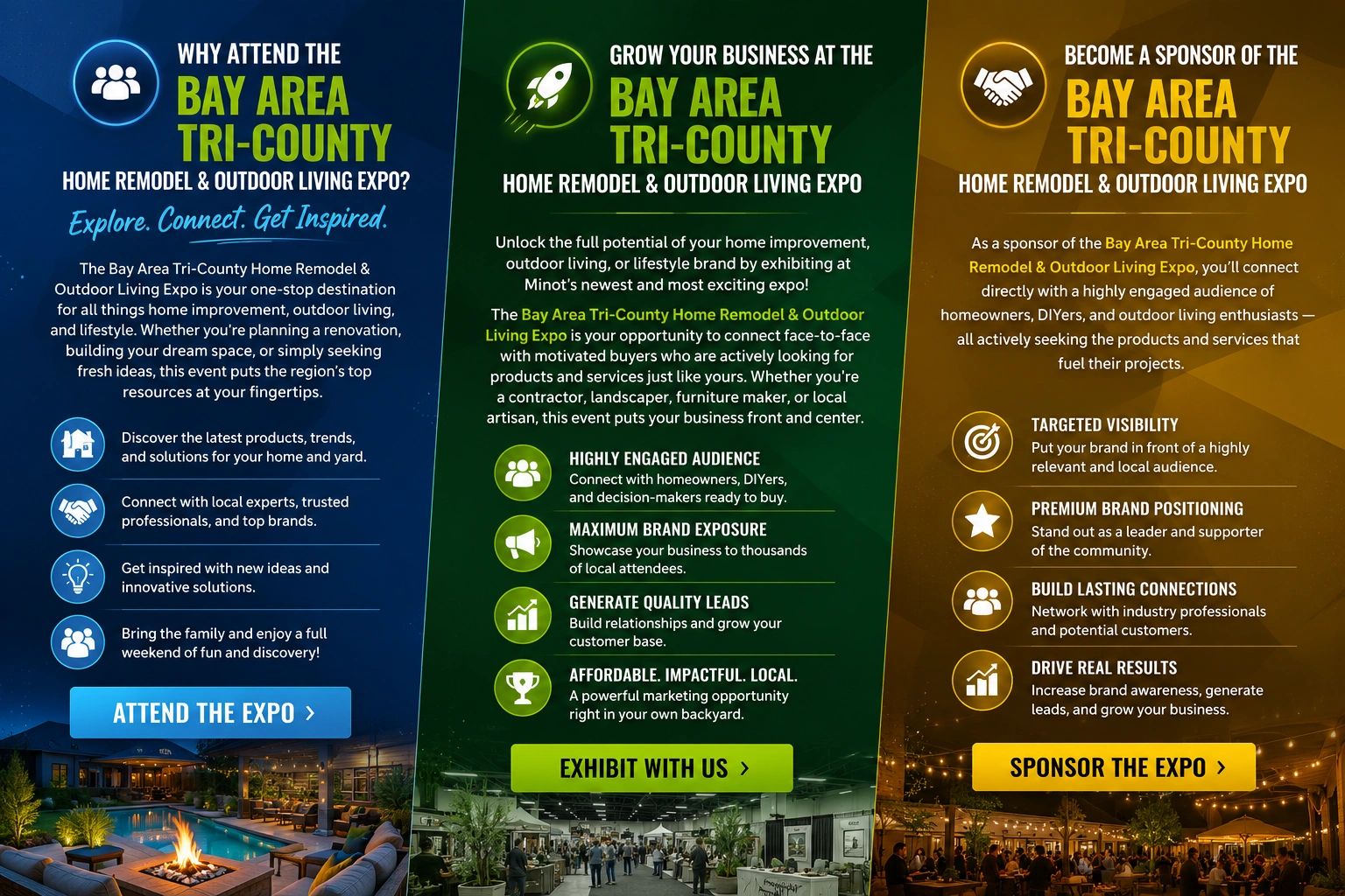 Why attend, exhibit, and sponsor the Bay Area Tri-County Expo — sponsorship details